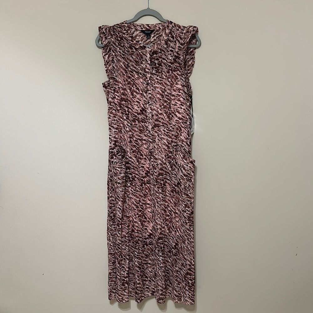 Simply Vera Vera Wang Pink and Brown Dress